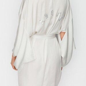 Dream Angels Satin Kimono Robe "ANGEL" Bling